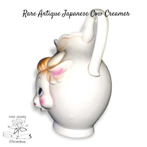 Rare Antique Japanese Cow Creamer - Picture 5 of 12